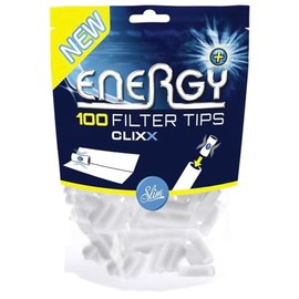 Energy + Filter Tips Menthol Clixx - 10 x 100 Pieces with Capsule System for Refreshment and Enjoyment in kogu Shipping Protection