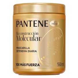 Pantene Pro-V Mascarilla Reconstrucción Molecular, 550 ml | Bond Repair Complex 12%, Amino-Péptido, 0% Parabenos, Todo Tipo de Cabello, 10x Más Fuerza