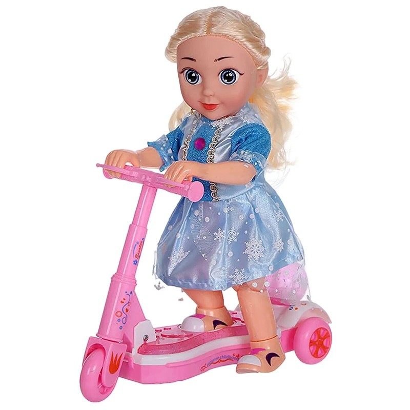 UNOMI Doll Set with Remote Control Toy Electric Scooter for