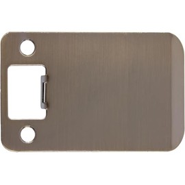 Round Corner Extended Lip Strike Plate, 2-1/4" x 3", (3-1/2" Overall Length), Antique Brass by Stone Harbor Hardware