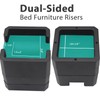 MYMULIKE Bed Risers 1 Inch, 2 inch, 3 inch, 4
