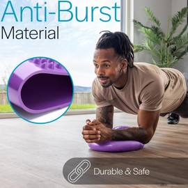 Core Balance Inflatable Wobble Cushion Stability Training Air Pad Board With Pump