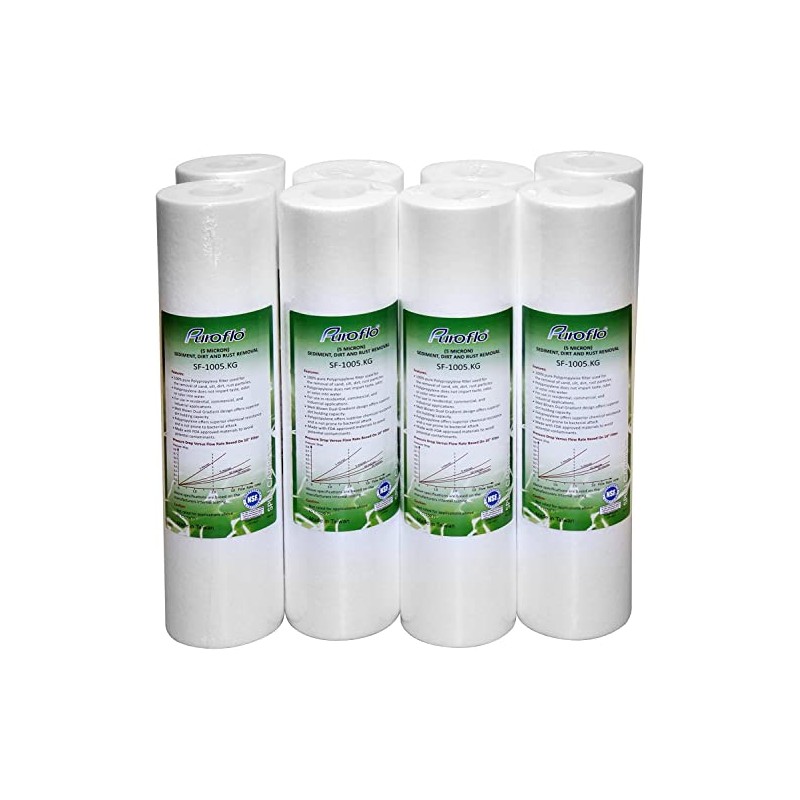 Puroflo 2.5" x 10" 5 Micron Sediment Water Filter Cartridge