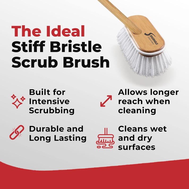 Shurhold 1950 Marine Mate 6 Inch Stiff Bristle Brush with