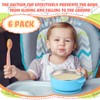 Nuogo 6 Pcs Stainless Steel Baby Bowls with Removable Silicone