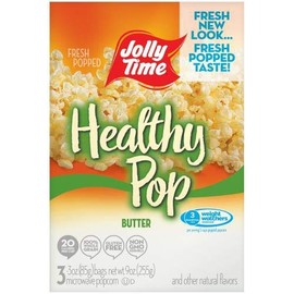 Jolly Time, Healthy Pop, Microwave Pop Corn Bags, Butter (Pack of 16)