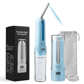 WeWi HLTH Electric Portable Bidet for Travel & Outdoor Camping, Sky Blue