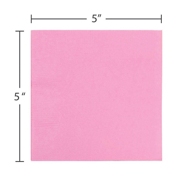 JAM PAPER Small Beverage Napkins - 5 x 5 -