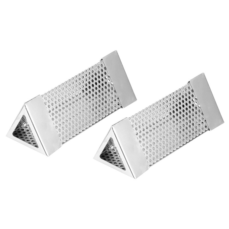 2Pcs BBQ Grill Smoker Tube Mesh Tube Pellets Smoke Box