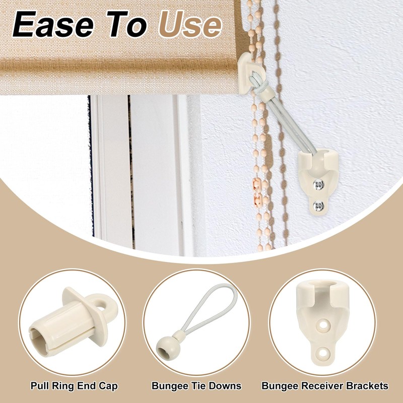 sourcing map 10Pcs Roller Shades End Cap Cover, Sun Shades