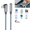DCHAV Right Angle USB C to 3.5mm Audio Adapter Headphone