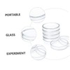 Gatuida 10pcs of Glass Petri Dishes Divided Sections High Borosilicate