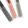 3pcs Space Aluminum Comb Set AntiStatic Wide Fine Tooth Hair