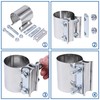 Exhaust Pipe Clamp 4.0 Inch Butt Joint Exhaust Clamp for