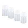Totority 4Pcs Clear Pots Versatile Plastic Planters for Hydroponic Semi