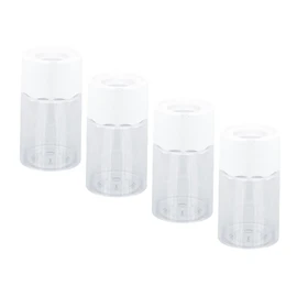 Totority 4Pcs Clear Pots Versatile Plastic Planters for Hydroponic Semi Hydroponic Plants for African Violet Lily and Bud Display Home Office Decor