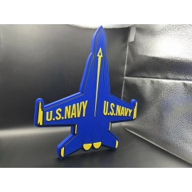 U.S. Navy Blue Angels Logo Sign Display | 3D Wall Desk Shelf Art