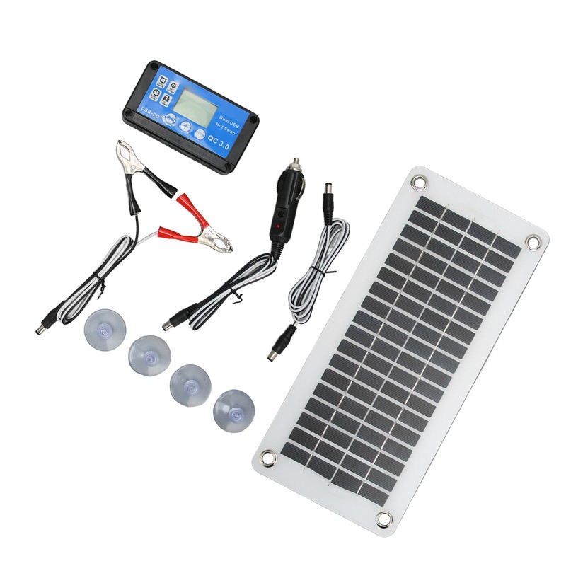 12V 30W Solar Panels Kit Portable Solar Panel Module with