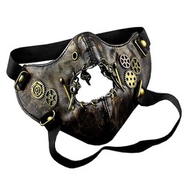 punkman2000 SteamPunk Vintage Gears Mask Masquerade Costume Mens Womens