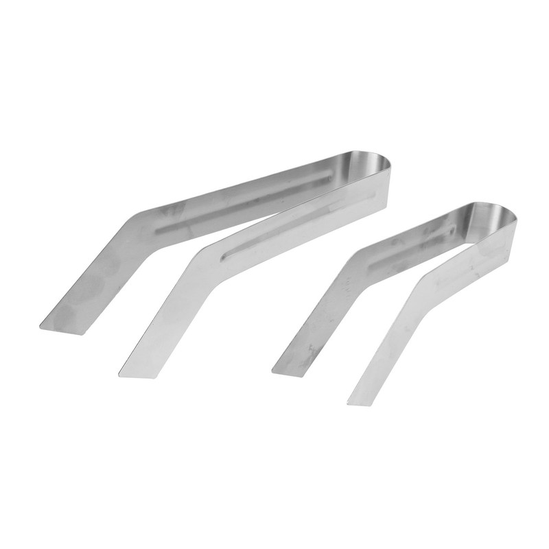 2pcs Stainless Steel Gardening Plants Transplant Tong Plant Remove Transplant
