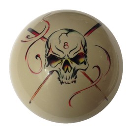 D&L Billiards 8 Ball Skull Crossbones with Cues Cue Ball Custom