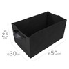 Astro Felt Planter, Large, Cuboid Shape, Black, Non-woven Fabric, Pot,