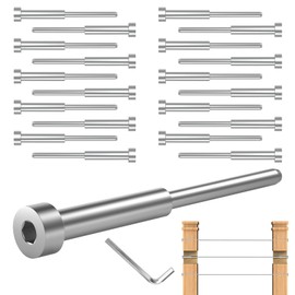 TooTaci 20 Pack Invisible Cable Railing Kit for 4"x4" Wood/Metal Posts Deck Railing, T316 Stainless Steel 1/8" Invisible Receiver and Swage Stud End, Cable Railing Hardware for DIY Balustrade