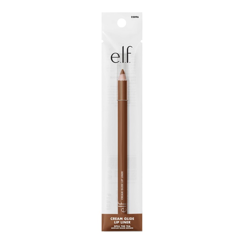 e.l.f. Cream Glide Lip Liner, Highly-Pigmented Pencil For Shaping &