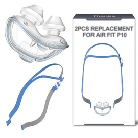 Nose Pillow with Headgear for P10 - Nasal Pillow Small with Headgear Replacement Kit Supplies for P10 Series - Great-Value & Fully Adjustable, Frame Not Included