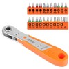 HORUSDY 23-Piece 1/4 Mini Ratchet Offset Screwdriver Bit Set, S2