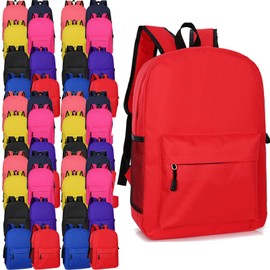 Paterr 32 Pack Bulk 17" Backpacks for Kids Donations, Back to School Student Backpack in Bulk Bookbags Student Supplies for Elementary, Middle Students