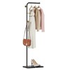HOMEFORT Metal Coat Rack, Modern Coat Tree with 3 Hooks,