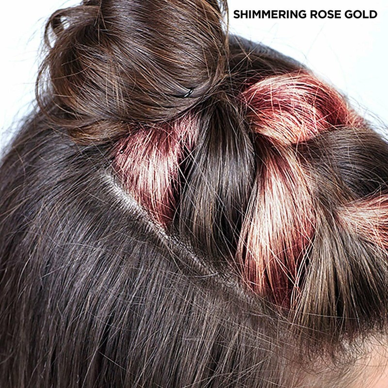 Clairol Color Crave Temporary Hair Color Makeup, Shimmering Rose Gold