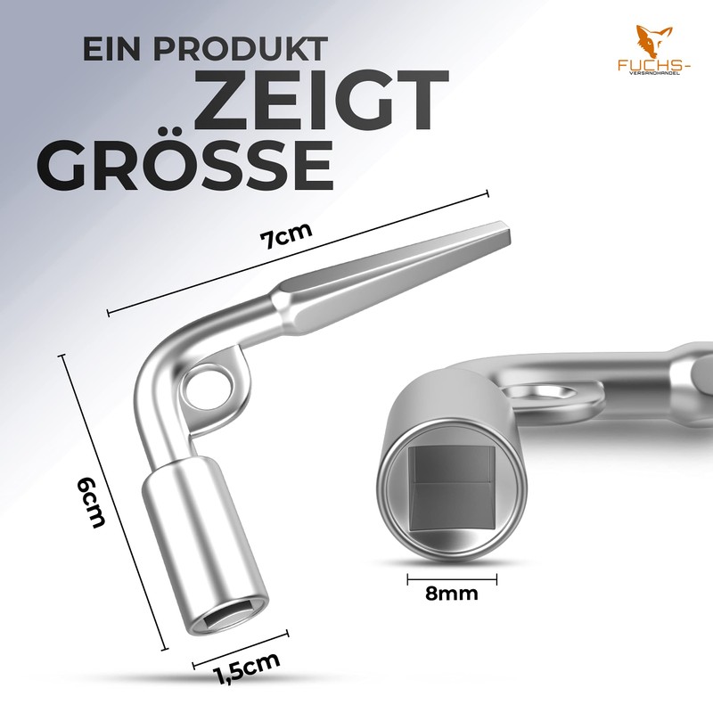 Square Key 1 Piece | Stable | High-Quality Galvanised |
