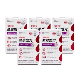Chong Kun Dang Health Promega Omega 3 Triple 654mg x 60 capsules 5 packs I / 종근당건강 프로메가 오메가3 트리플 654mg x 60캡슐 5통 I