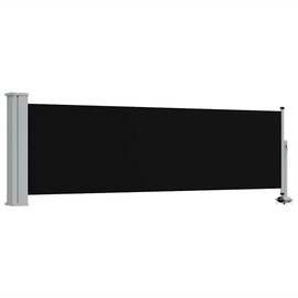 vidaXL Patio Retractable Side Awning 31.5"x118.1", UV- and Tear-Resistant Polyester Fabric with PU Coating, Easy to Assemble and Operate, Includes Mounting Accessories, Ideal for Patio, Terrace, o...