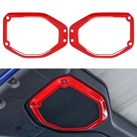 Barong for Jeep Wrangler JL JLU 2018-2023 for Jeep Gladiator JT 2020-2023 Accessories Interior Top Roof Speaker Cover Trim (Red