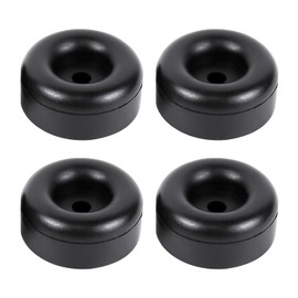Hovom 4PCS Trailer Door Bumper, 2.5" Rubber Trailer Ramp Door Bumpers, Round Rubber Bump Stops Replacement, Vibration Damping Pads for Cargo Trailers Doors, RV Doors & Truck Tailgates