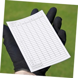 BESPORTBLE 25pcs Golf Scorecards Portable Coated Paper Recording Sheets for Accurate Score Tracking Outdoor Sports Activities