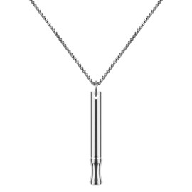 ASTOFLI Breathing Necklace (Sliver with mint flavor cotton wick)