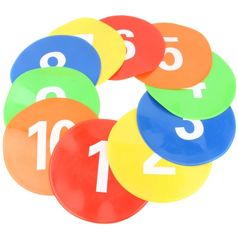 10 Pcs Football Training Equipment Signs Discs Signs Disc Markers