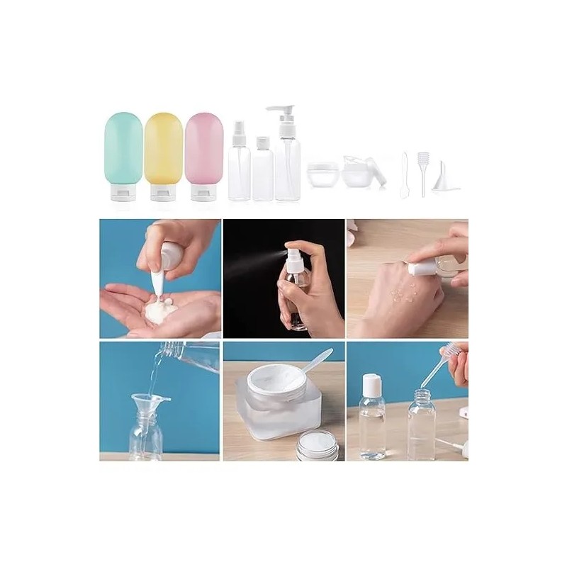 12 Botellas De Viaje Recipientes De Botellas De Viaje Spcimx