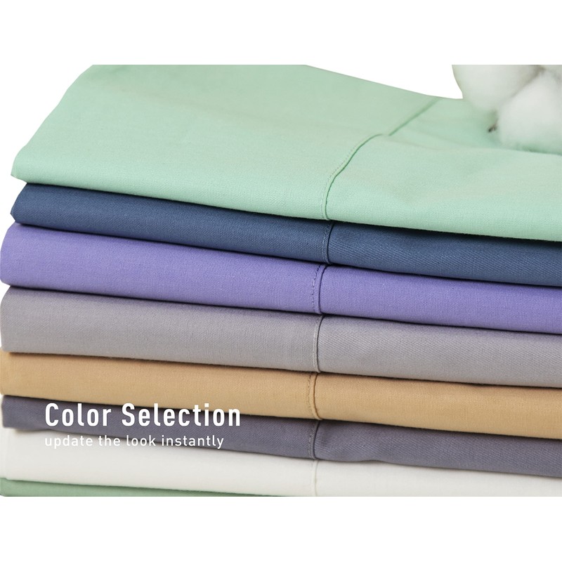 Sunflower Queen Pillowcases Set of 2, 100% Cotton Queen Pillow