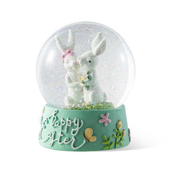 eUty 100MM Easter Water Globe, Water Snow Globe, Easter Bunny