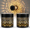 Bajorp Decorative Solar Mandala Lights,Solar Powered Outdoor Deck Step Wall