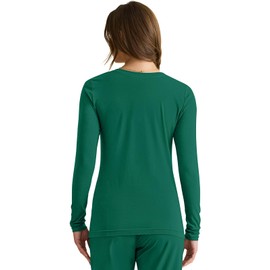 Healing Hands Women's Underscrub Soft Knit Melissa Longsleeve Scrub Tee with Breathable & Easy Care Fabric 5047, XL, Hunter
