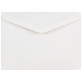 JAM PAPER A7 Commercial Invitation Envelopes with V-Flap - 5 1/4 x 7 1/4 - White - 25/Pack