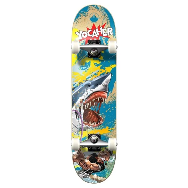 Yocaher Graphic Complete Skateboard - Retro Series - Fishing (Size