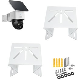 Outdoor Wall Corner Mounting Compatible with Eufy Security SoloCam S340/E30, Eufy Security 4G LTE Cam S330, 2 Pack Corner Mount Metal Bracket for CCTV Cameras, Wide Angle Holder for Indoor and Outdoor