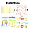 45 Piece Set Playdough Set, Playdough Accessories, Play Dough Tools,